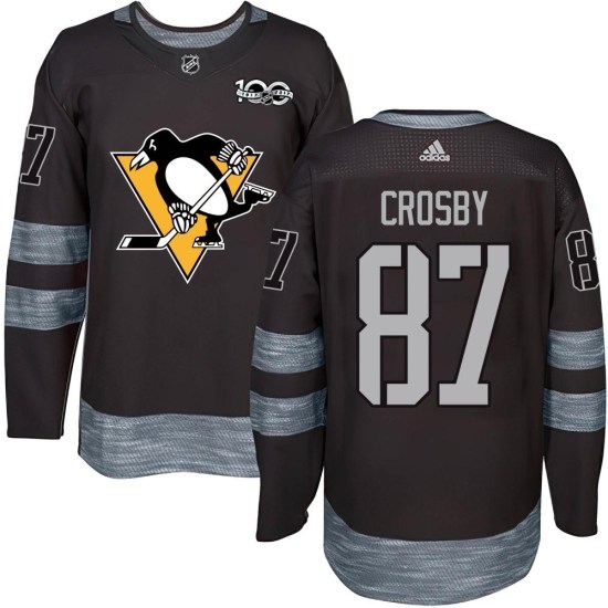 Sidney Crosby Pittsburgh Penguins Authentic 1917-2017 100th Anniversary Jersey - Black