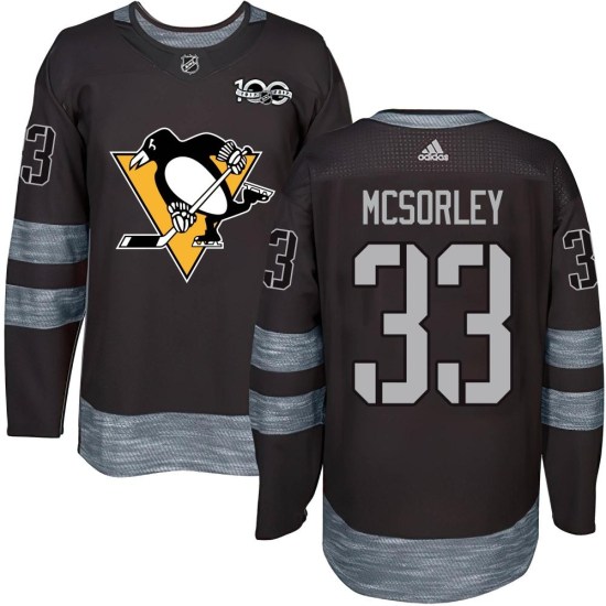 Marty Mcsorley Pittsburgh Penguins Authentic 1917-2017 100th Anniversary Jersey - Black