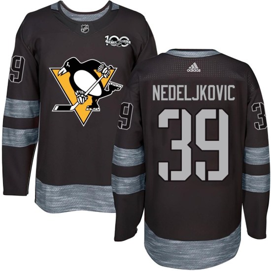 Alex Nedeljkovic Pittsburgh Penguins Authentic 1917-2017 100th Anniversary Jersey - Black