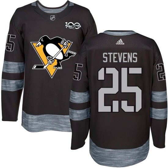 Kevin Stevens Pittsburgh Penguins Authentic 1917-2017 100th Anniversary Jersey - Black