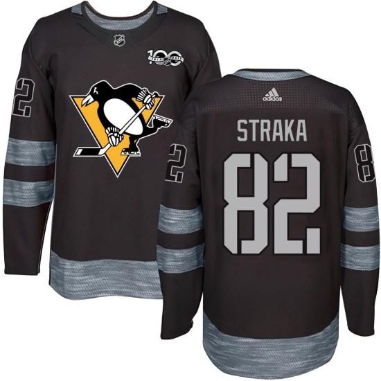 Martin Straka Pittsburgh Penguins Authentic 1917-2017 100th Anniversary Jersey - Black