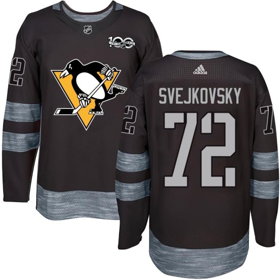 Lukas Svejkovsky Pittsburgh Penguins Authentic 1917-2017 100th Anniversary Jersey - Black