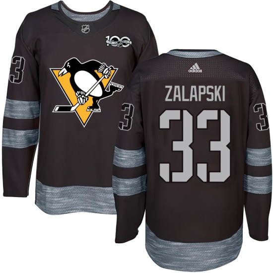 Zarley Zalapski Pittsburgh Penguins Authentic 1917-2017 100th Anniversary Jersey - Black