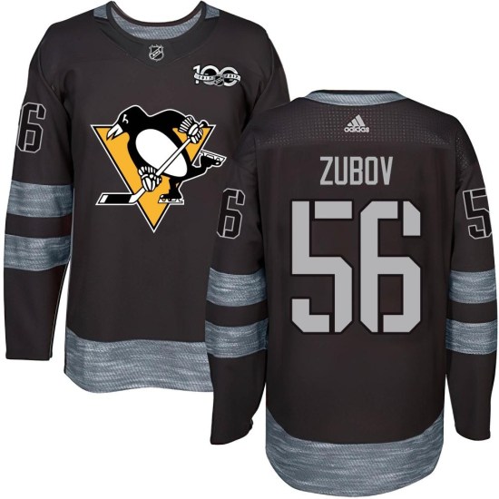 Sergei Zubov Pittsburgh Penguins Authentic 1917-2017 100th Anniversary Jersey - Black