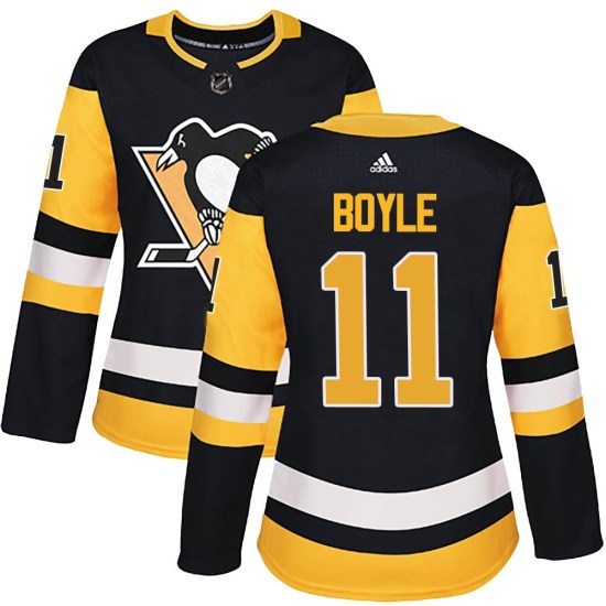 Brian Boyle Pittsburgh Penguins Women's Authentic Home Adidas Jersey - Black