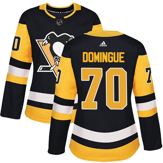 Louis Domingue Pittsburgh Penguins Women's Authentic Home Adidas Jersey - Black