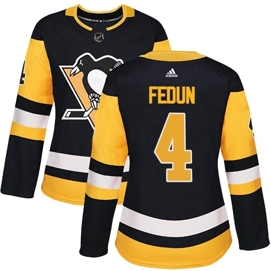 Taylor Fedun Pittsburgh Penguins Women's Authentic Home Adidas Jersey - Black