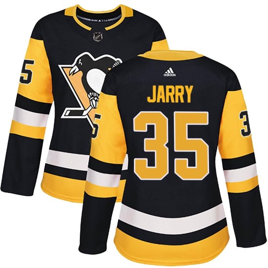 Tristan Jarry Pittsburgh Penguins Women's Authentic Home Adidas Jersey - Black