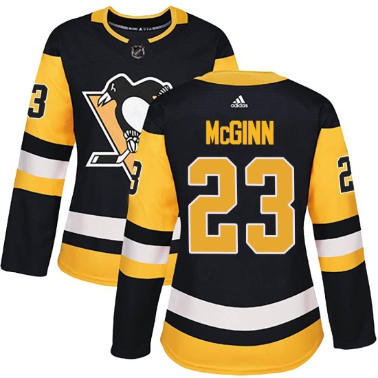 Brock McGinn Pittsburgh Penguins Women's Authentic Home Adidas Jersey - Black