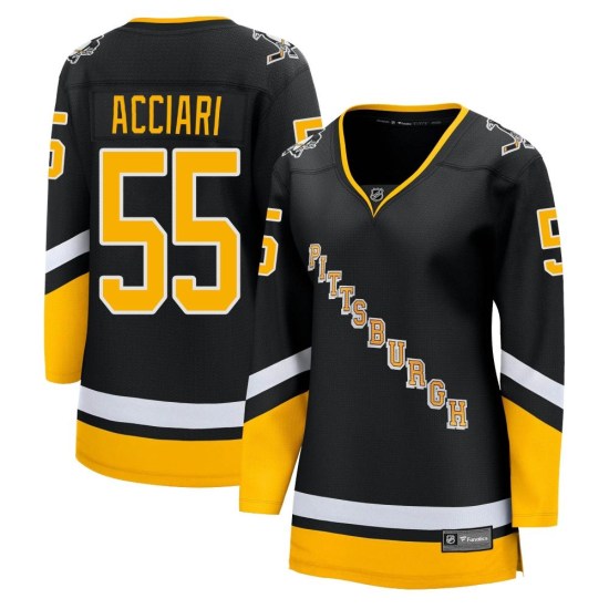 Noel Acciari Pittsburgh Penguins Women's Premier 2021/22 Alternate Breakaway Player Fanatics Branded Jersey - Black