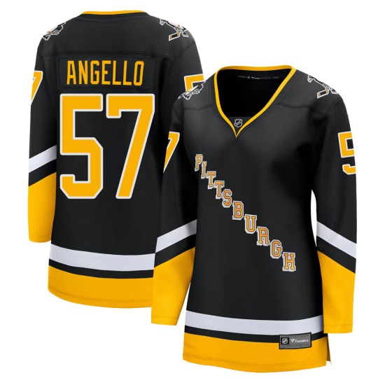 Anthony Angello Pittsburgh Penguins Women's Premier 2021/22 Alternate Breakaway Player Fanatics Branded Jersey - Black