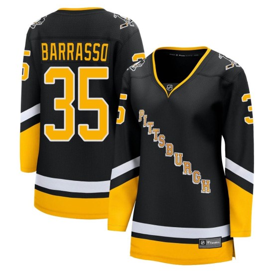 Tom Barrasso Pittsburgh Penguins Women's Premier 2021/22 Alternate Breakaway Player Fanatics Branded Jersey - Black