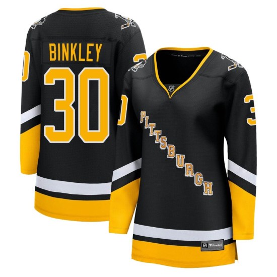 Les Binkley Pittsburgh Penguins Women's Premier 2021/22 Alternate Breakaway Player Fanatics Branded Jersey - Black