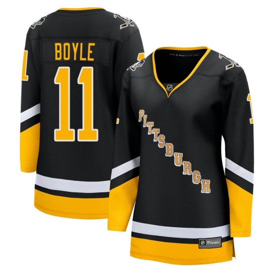 Brian Boyle Pittsburgh Penguins Women's Premier 2021/22 Alternate Breakaway Player Fanatics Branded Jersey - Black