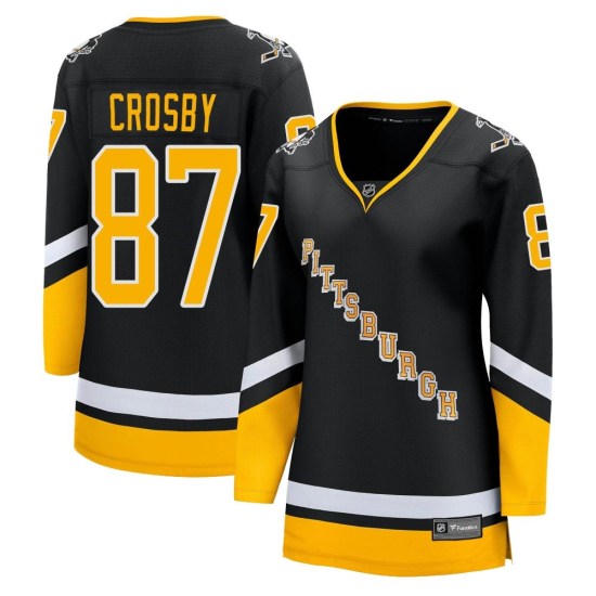 Sidney Crosby Pittsburgh Penguins Women's Premier 2021/22 Alternate Breakaway Player Fanatics Branded Jersey - Black