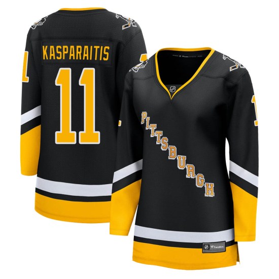 Darius Kasparaitis Pittsburgh Penguins Women's Premier 2021/22 Alternate Breakaway Player Fanatics Branded Jersey - Black