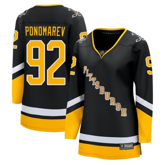 Vasily Ponomarev Pittsburgh Penguins Women's Premier 2021/22 Alternate Breakaway Player Fanatics Branded Jersey - Black