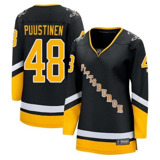 Valtteri Puustinen Pittsburgh Penguins Women's Premier 2021/22 Alternate Breakaway Player Fanatics Branded Jersey - Black
