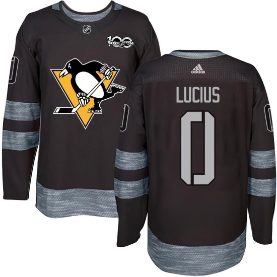 Cruz Lucius Pittsburgh Penguins Youth Authentic 1917-2017 100th Anniversary Jersey - Black
