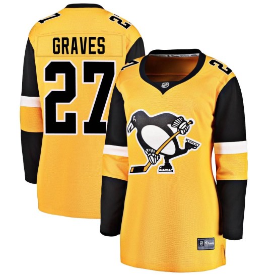 Ryan Graves Pittsburgh Penguins Women's Breakaway Alternate Fanatics Branded Jersey - Gold