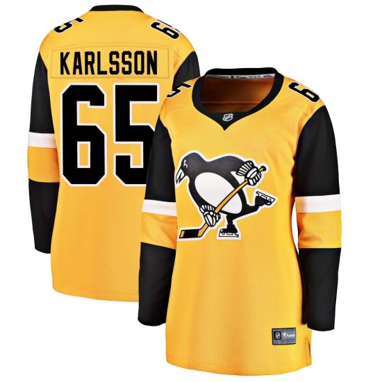 Erik Karlsson Pittsburgh Penguins Women's Breakaway Alternate Fanatics Branded Jersey - Gold