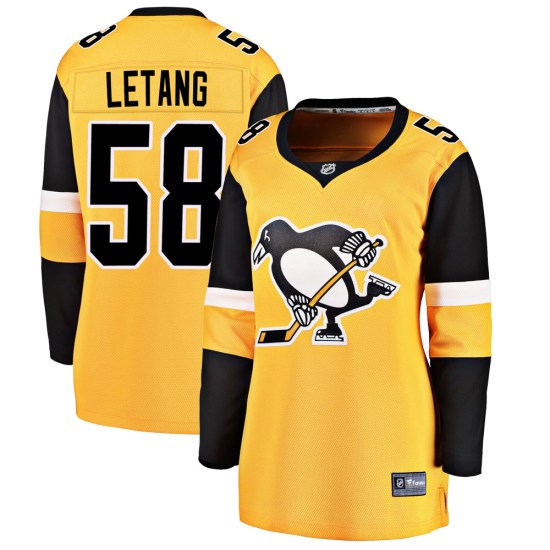 Kris Letang Pittsburgh Penguins Women's Breakaway Alternate Fanatics Branded Jersey - Gold