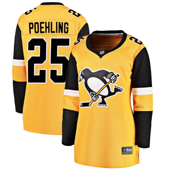 Ryan Poehling Pittsburgh Penguins Women's Breakaway Alternate Fanatics Branded Jersey - Gold