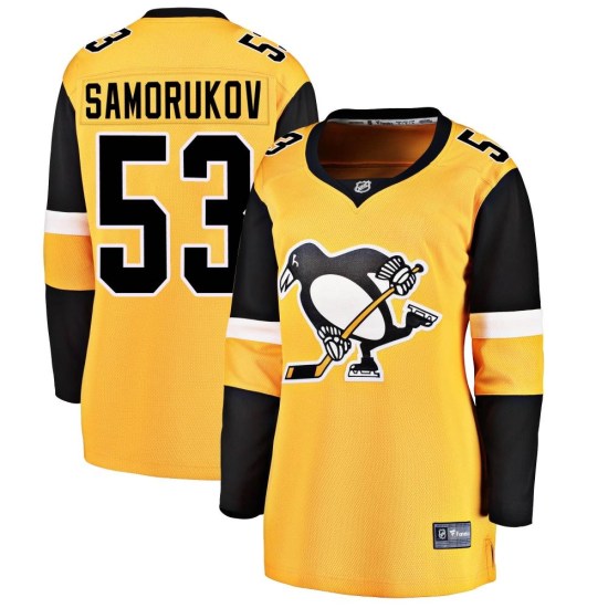 Dmitri Samorukov Pittsburgh Penguins Women's Breakaway Alternate Fanatics Branded Jersey - Gold