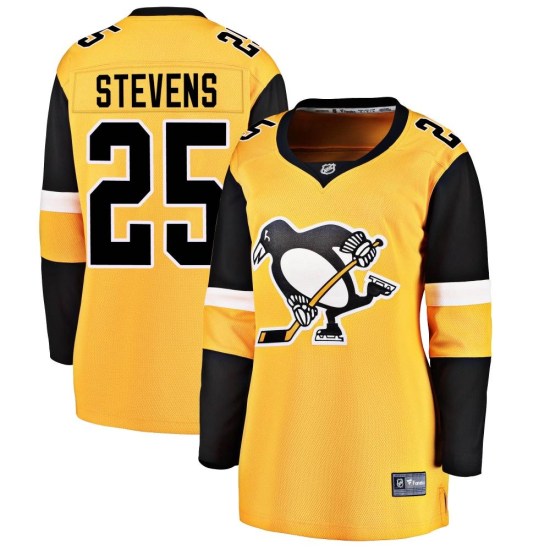 Kevin Stevens Pittsburgh Penguins Women's Breakaway Alternate Fanatics Branded Jersey - Gold
