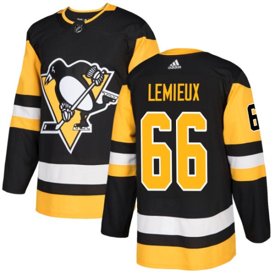 Mario Lemieux Pittsburgh Penguins Authentic Adidas Jersey - Black