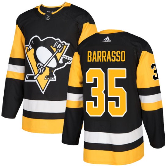 Tom Barrasso Pittsburgh Penguins Authentic Adidas Jersey - Black