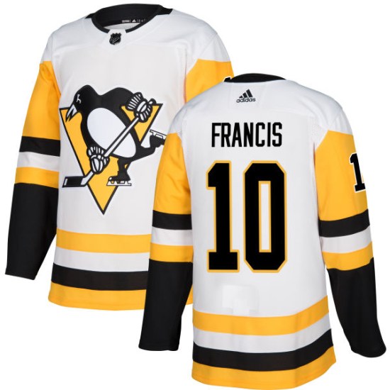 Ron Francis Pittsburgh Penguins Authentic Adidas Jersey - White
